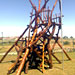 jungle gym tower and firemans pole