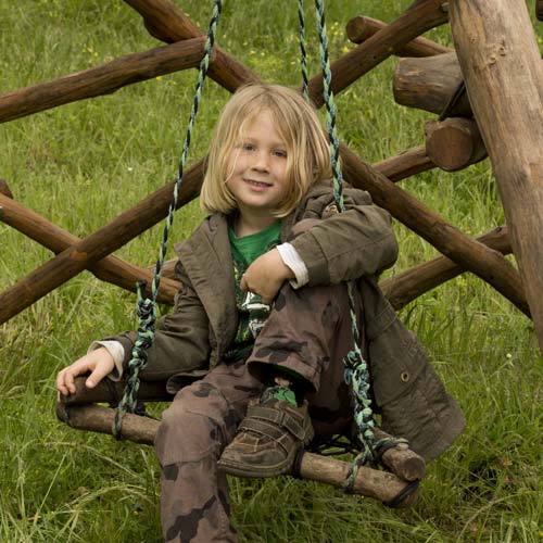 wooden swing for children