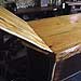 wooden bar counter